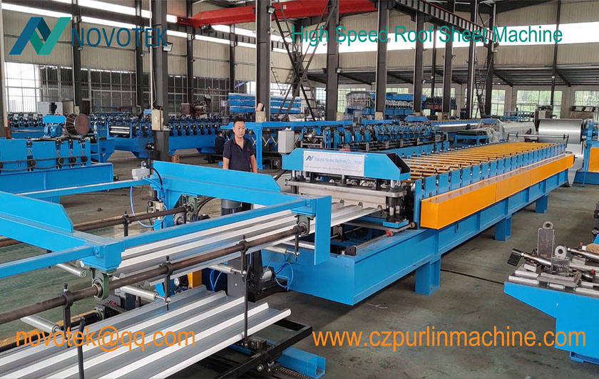roof sheet cold roll forming machine